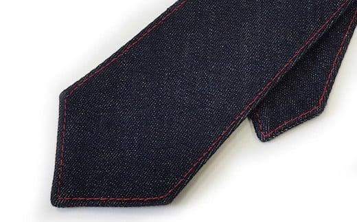 ネクタイ 【せとうちブルー／レッドステッチ】福山産デニム使用 デニムネクタイ 広島県福山市/office ROBE DE SETOUCHI ネクタイ プレゼント ギフト デニム メンズ [BAAF016]