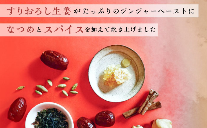 大熱のなつめジンジャーチャイペースト 【ノンカフェイン】 黒豆 小袋210g　広島県福山市/TABEL株式会社　生姜なつめチャイペースト チャイペースト ジンジャーペースト インスタントチャイ チャイの素 ナチュラルインスタント 食品用ペースト 生姜 なつめ スパイス はちみつ 黒豆 [BAAJ004]