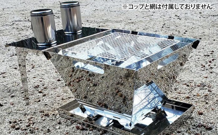 キャンプ 簡易テーブル付き焚き火台 TK-350 キャンプ アウトドア BBQ 広島県福山市/ホーコス株式会社 [BAAZ001]