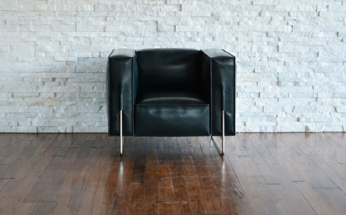 ソファ VONO#6（ネイビーブルー）HIBIKI（ヒビキ） パーソナルソファ アニリンレザー製 ソファ レザー 革 ファニチャー 家具 いす 椅子 人気 おすすめ 広島県福山市/株式会社心石工芸 [BABV022]