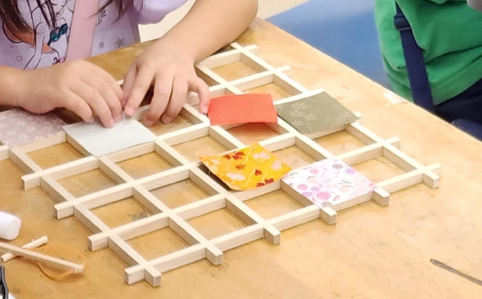 インテリア 格子額キット（白木） 広島県福山市/東洋額装株式会社 写真入れ ポストカード はがき 木製 壁掛け 手作り [BAEM012]