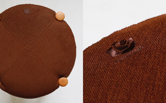 椅子 「FUKUYAMA」 スツール Sサイズ 【木材：オーク/張地：布(BROWN)】 家具 インテリア 椅子 イス チェア ファニチャー　広島県福山市/有限会社塚本木工所家具 [BAEZ010]