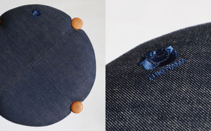 椅子 「FUKUYAMA」 スツール Sサイズ 【木材：オーク/張地：デニム(NAVY)】 家具 インテリア 椅子 イス チェア ファニチャー　広島県福山市/有限会社塚本木工所家具 [BAEZ011]