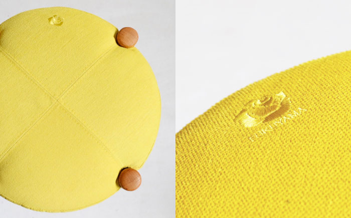 椅子 「FUKUYAMA」　Mサイズ 【木材：ビーチ／張地：布（YELLOW）】 家具 インテリア 椅子 イス チェア ファニチャー　広島県福山市/有限会社塚本木工所家具 [BAEZ013]