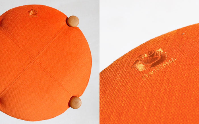 椅子 「FUKUYAMA」　Mサイズ 【木材：ビーチ／張地：布（ORANGE）】 家具 インテリア 椅子 イス チェア ファニチャー　広島県福山市/有限会社塚本木工所家具 [BAEZ014]