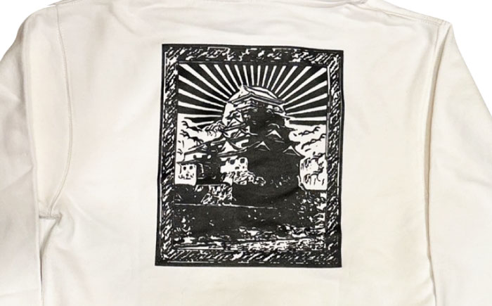 パーカー FYC 福山キャッスルシリーズ 裏パイルパーカー 【ホワイト/XLサイズ】　パーカー ファッション 衣類 福山城 ユニセックス 男女兼用 広島県福山市/有限会社ホルス [BAFG010]