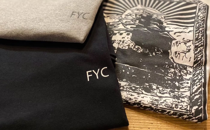 Tシャツ FYC 福山キャッスル 長袖Ｔシャツ ホワイト L ユニセックス Tシャツ お洒落 おしゃれ 広島県福山市/有限会社ホルス [BAFG023]