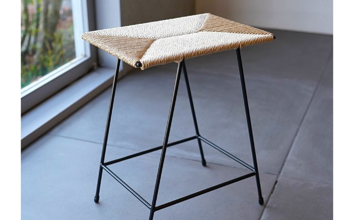 スツール ペーパーコードスツール IRON 広島県福山市/株式会社府中家具 インテリア 国産家具 スツール ナチュラル 椅子 [BAGE004]