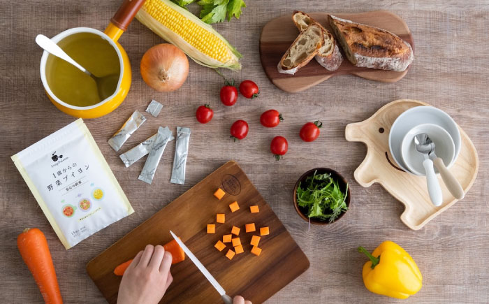 スープ 1歳からの野菜ブイヨン15包と野菜ブイヨン お徳用132g スープ 野菜 粉末 出汁 国産 コンソメ おいしい 広島県福山市/こだま食品株式会社 [BAAT005]