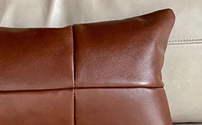 クッション KZ#424（マロン）PAW CUSHION （パウクッション）ナチュラルレザー製 クッション ソファー レザー 革 ファニチャー 家具 いす 椅子 人気 おすすめ 広島県福山市/株式会社心石工芸 [BABV027]