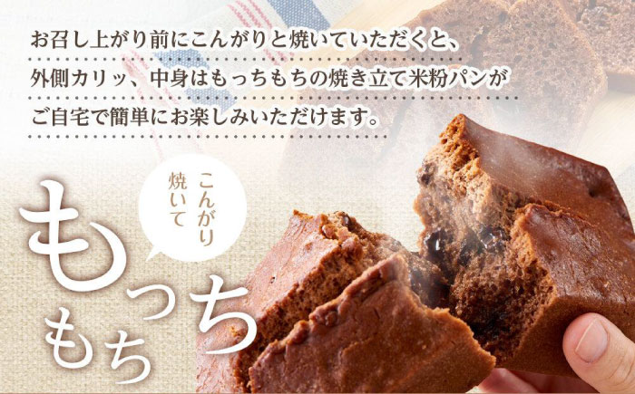 グルテンフリー 米粉パン（チョコ＆ココア）2本 広島県福山市/株式会社ピーターパン 米粉パン 食パン パン チョコ ココア 無添加 米粉 長持ち ロングライフ 朝食 おやつ 防災 長期保存 保存食 非常食 人気 おすすめ [BACW016]