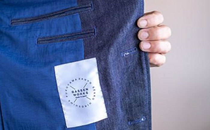 デニム 【メンズ】 国産デニムの「パターンオーダーセットアップ」＜ネイビー(無地)＞ ファッション ストライプ セットアップ ギフト デニム生地 広島県福山市 / 山陽染工株式会社 [BADS026]