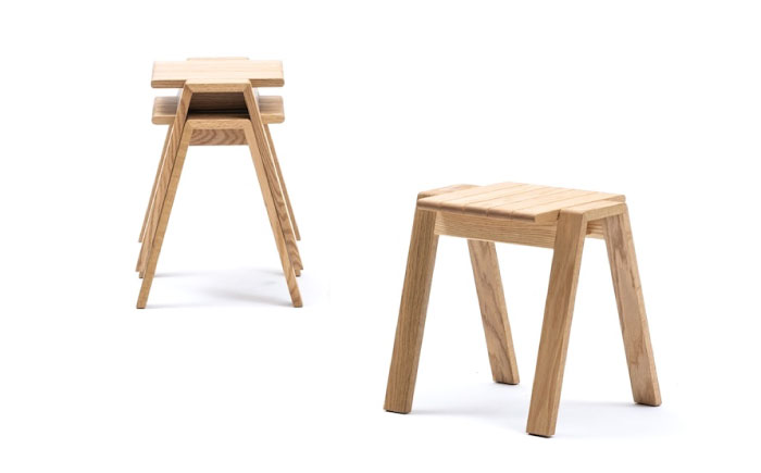 家具 kitoki 小泉誠デザイン WK49.stacking stool(スタッキングスツール) 広島県福山市/若葉家具株式会社 スツール 木製 おしゃれ 北欧 サイドテーブル [BADX004]