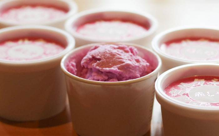 【全12回定期便】沼南ミルクジェラート 赤しそ ６個　アイス  赤しそ  アイス アイスクリーム デザート スイーツ ご当地 広島県福山市/甚ごろう [BAEC041]