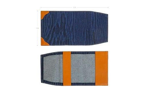 ブックカバー 文庫サイズ スタンダード ブックカバー デニム ノート 本 カバー 文庫本 お洒落 おしゃれ 木製 本革 広島県福山市/有限会社アルファ企画 [BAFB010]