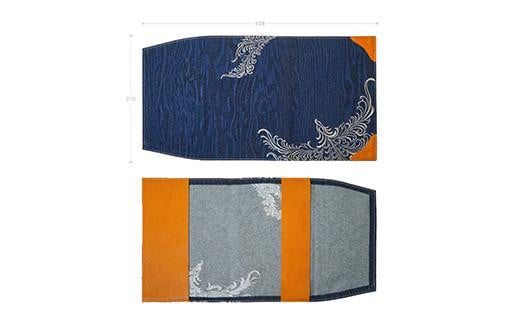 ブックカバー ノートカバー セミB5 刺繍仕上げ ブックカバー デニム ノート 本 カバー 文庫本 お洒落 おしゃれ 木製 本革 広島県福山市/有限会社アルファ企画 [BAFB015]