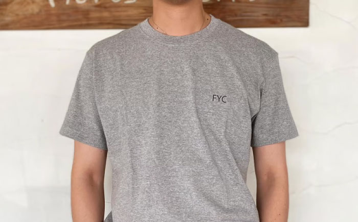 Ｔシャツ FYC 福山キャッスルシリーズ 【グレー/XLサイズ】　Ｔシャツ 半袖 ファッション 衣類 福山城 ユニセックス 男女兼用 広島県福山市/有限会社ホルス [BAFG017]