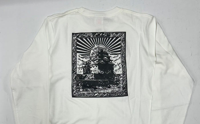 Tシャツ FYC 福山キャッスルシリーズ 長袖Tシャツ ホワイト M ユニセックス Tシャツ お洒落 おしゃれ 広島県福山市/有限会社ホルス [BAFG022]