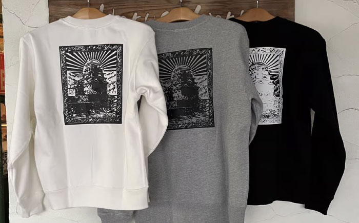 スウェット FYC福山キャッスルシリーズ裏パイルスウェット ブラック XL ユニセックス スウェット 広島県福山市/有限会社ホルス [BAFG037]