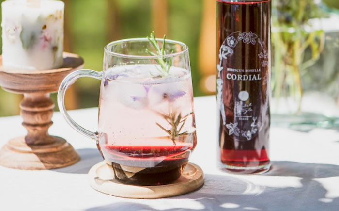 ローズハーバルティー＆ハイビスカスシロップ　ギフトセット　ハーブ ハーブティー 紅茶 ティー ハーブティ ティーバッグ エシカル レモングラス カモミール ハイビスカス バラ オレンジ 無農薬 オーガニック  広島県福山市/株式会社Herbal Style [BAFV001]