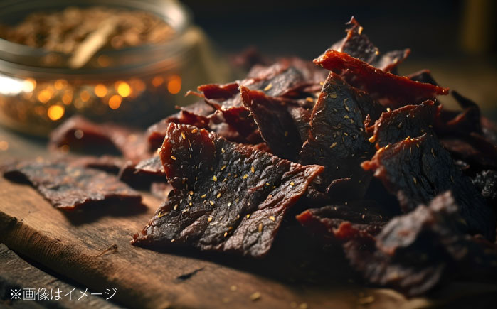 【京阪百貨店厳選】宮崎牛ビーフジャーキー100ｇギフト仕様 広島県福山市/株式会社京阪百貨店 宮崎牛 ビーフジャーキー 宮崎牛ジャーキー 牛肉ジャーキー おつまみ ビール 炙り ご飯のお供 [BAFZ005]