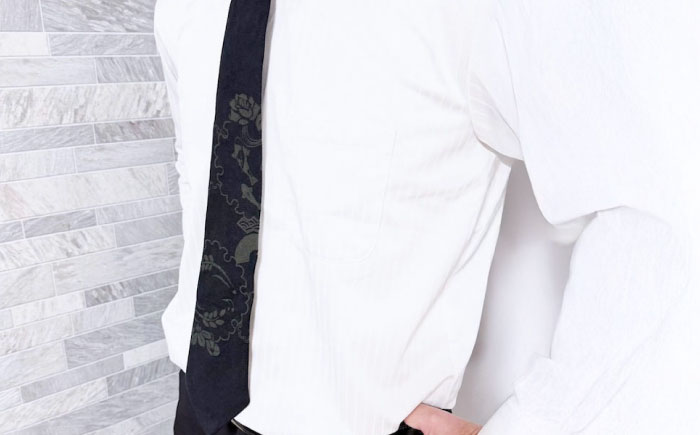 ネクタイ 和福デニムネクタイ グリーン 鯉柄 デニム ネクタイ 和装小物 紳士服 メンズ ファッション ビジネス カジュアル フォーマル スーツ 広島県福山市/RIBIAN [BAGM008]