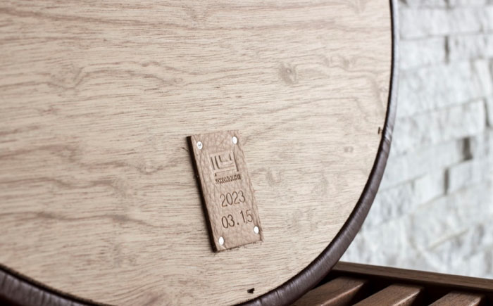 鏡  NOSミラー サークルS ナチュラルレザー製 【MS124（ライトブラウン）】 鏡 姿見 ミラー レザー 革 ファニチャー 家具 人気 おすすめ 広島県福山市/株式会社心石工芸 [BABV041]