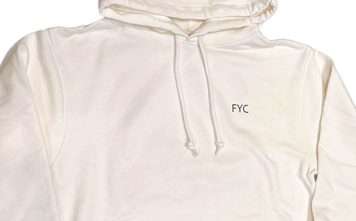 パーカー FYC 福山キャッスルシリーズ 裏パイルパーカー 【ホワイト/XLサイズ】　パーカー ファッション 衣類 福山城 ユニセックス 男女兼用 広島県福山市/有限会社ホルス [BAFG010]