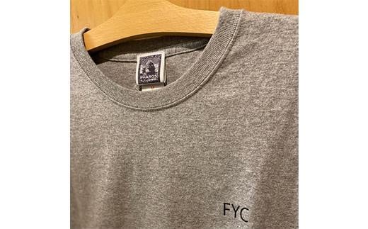 Tシャツ FYC 福山キャッスル 長袖Tシャツ グレー L ユニセックス  Tシャツファッション お洒落 おしゃれ 広島県福山市/有限会社ホルス [BAFG026]