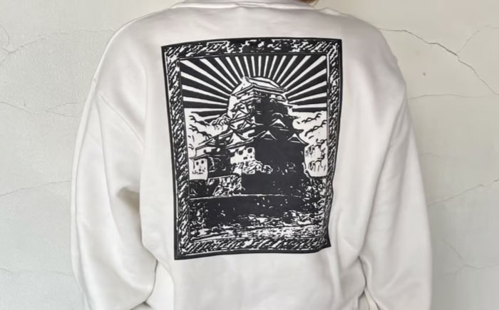 スウェット FYC 福山キャッスル スウェット XL ホワイト ユニセックス スウェット 広島県福山市/有限会社ホルス [BAFG040]