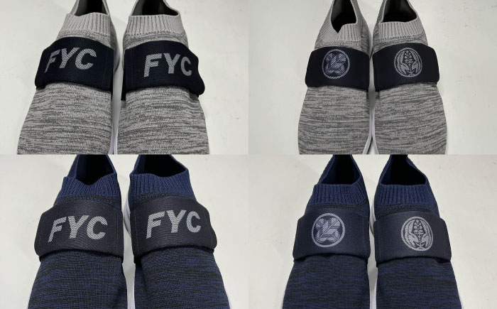 スニーカー FYC 福山キャッスル スニーカー ネイビー XL スニーカー 家紋 軽量 デザイン ユニセックス ファッション 広島県 福山城 お洒落 おしゃれ 広島県福山市/有限会社ホルス [BAFG061]