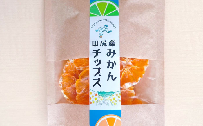 みかん 田尻産 みかんチップス 1袋 みかん 温州みかん 柑橘 完熟 ドライフルーツ ヘルシー おやつ スナック 菓子 広島県福山市/たかはし農園 [BAGS003]