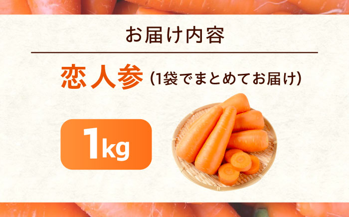 人参 1kg 人参 にんじん 野菜 やさい 旬の野菜 旬 季節 新鮮 採れたて 広島県福山市/しもみん農場 [BAGT002]