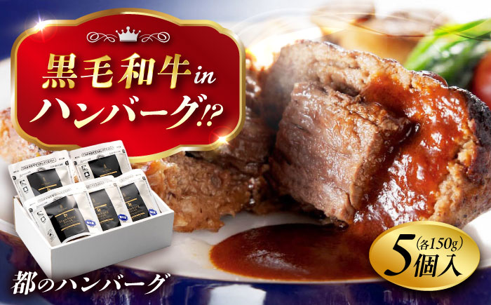 ハンバーグ 都のハンバーグ 5個セット 広島県福山市/株式会社　都 ギフト レンジ 冷凍 湯煎 食品 [BABX001]