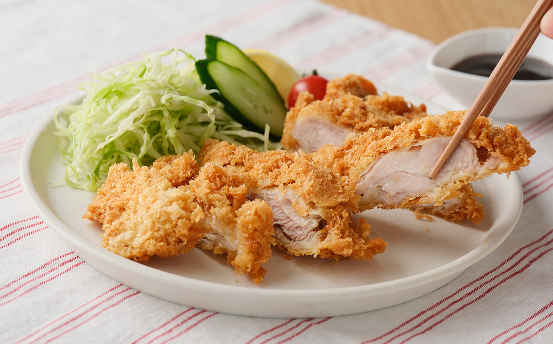 朝引き鶏のチキンカツ/衣付100g×5枚（合計500g）/鶏肉 モモ肉