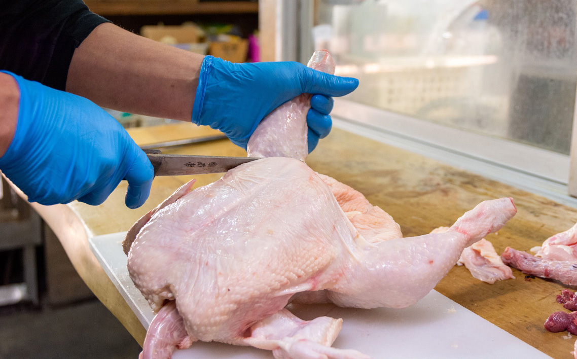朝引き鶏の唐揚げ用モモ肉/衣付400g×2パック（合計800g）/簡単