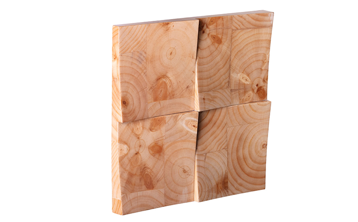 【壁面装飾オブジェ】瓦～kawara～/鼈甲（黄）　2500g