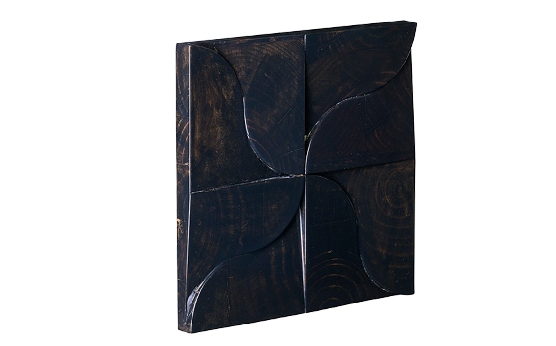 【壁面装飾オブジェ】風車－kazaguruma/漆黒（黒）　3000g