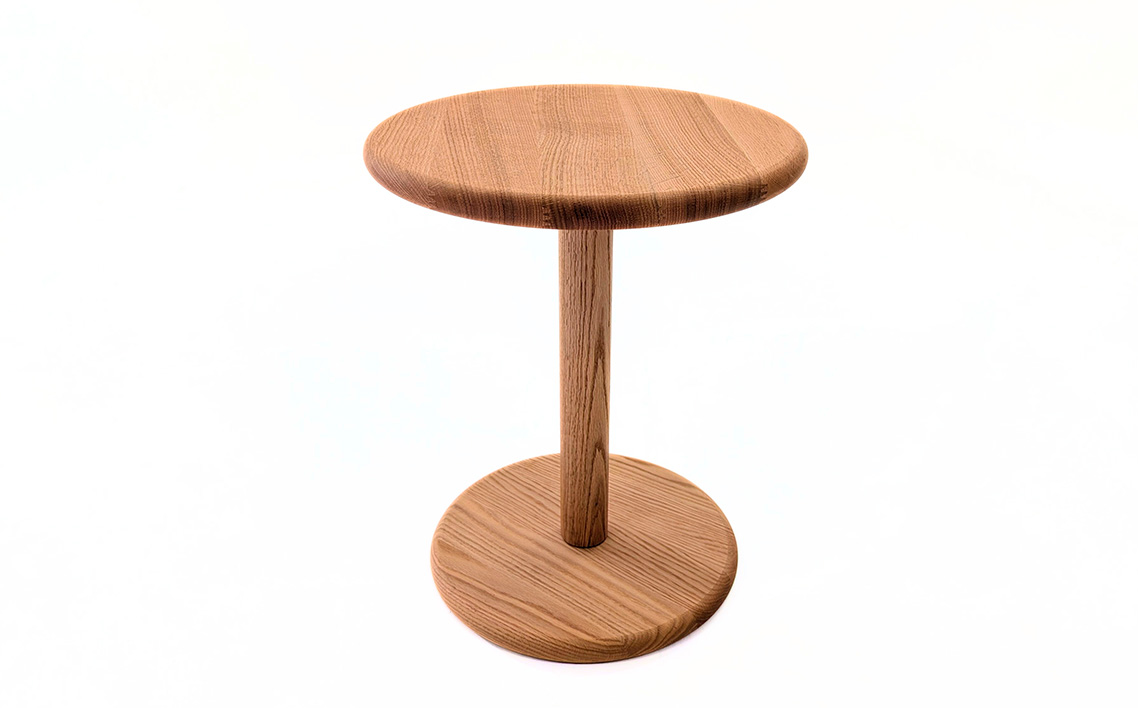 府中家具　AK3サイドテーブル　ブラックチェリー