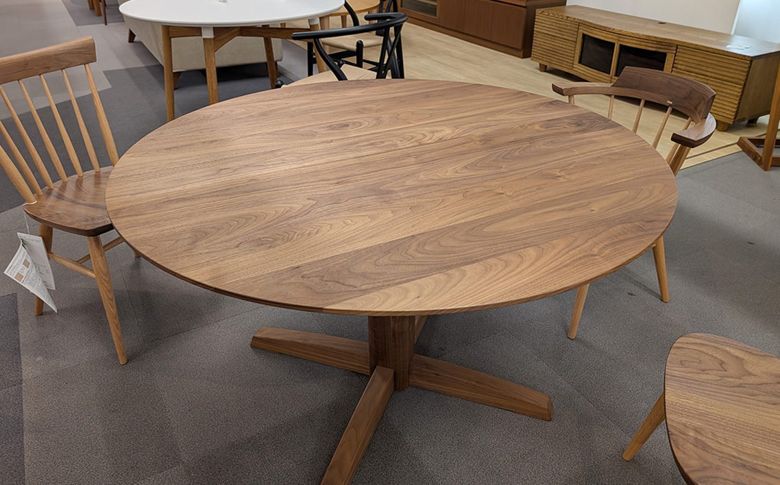 府中家具　MARU TABLE　φ1200　レッドオーク レッドオーク