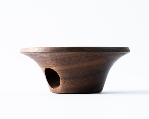 木聞器ウォールナット製杯型香筆シャープナー【スペシャルセット】500g