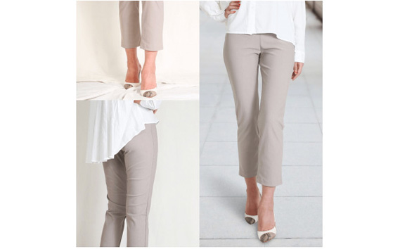 ミセスファッション福袋LLサイズ日本製婦人ボトムパンツサンプル含む3点