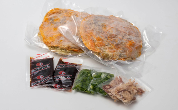 2枚セットそば肉玉シングル（辛麺）：平の家広島風お好み焼き／府中焼き