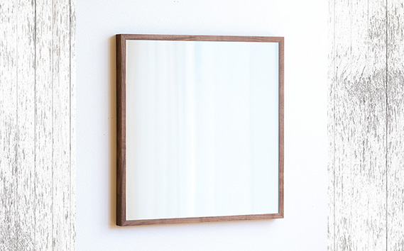 府中家具　Mirror SANO　70×70　ウォールナット