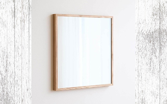 府中家具　Mirror SANO　70×70　オーク