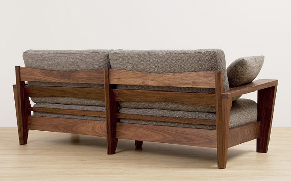 （ウォールナット）AUTHENTICITY SOFA E W（ホワイト）