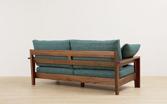 （ウォールナット）AUTHENTICITY FINE SOFA RE GR（グレー）