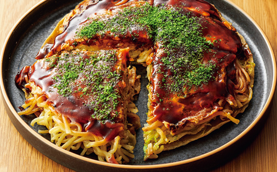 備後 府中焼き 5枚セット［2回定期便］広島お好み焼き 冷凍食品