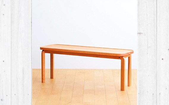 府中家具　COCCO Bench　チェリー　生地：チャコール