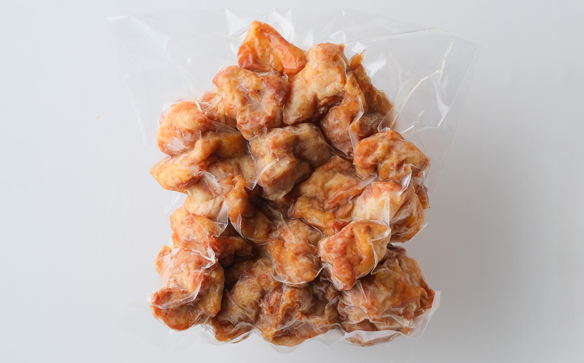 朝引き鶏の唐揚げ500g/鶏肉 モモ肉 簡単調理 おかず